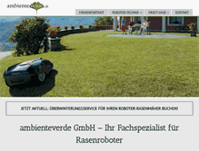 Tablet Screenshot of ambienteverde.ch